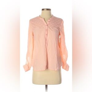 American Eagle Outfitters Peach Lace Blouse